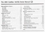 2003 cadillac deville owner's manual