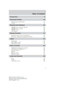 2003 ford crown victoria owner's manual