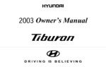 2003 hyundai tiburon owner's manual