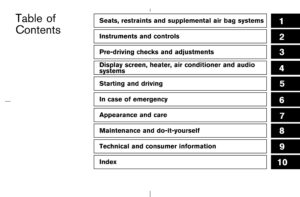 2003 nissan murano owner's manual