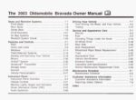 2003 oldsmobile bravada owner's manual