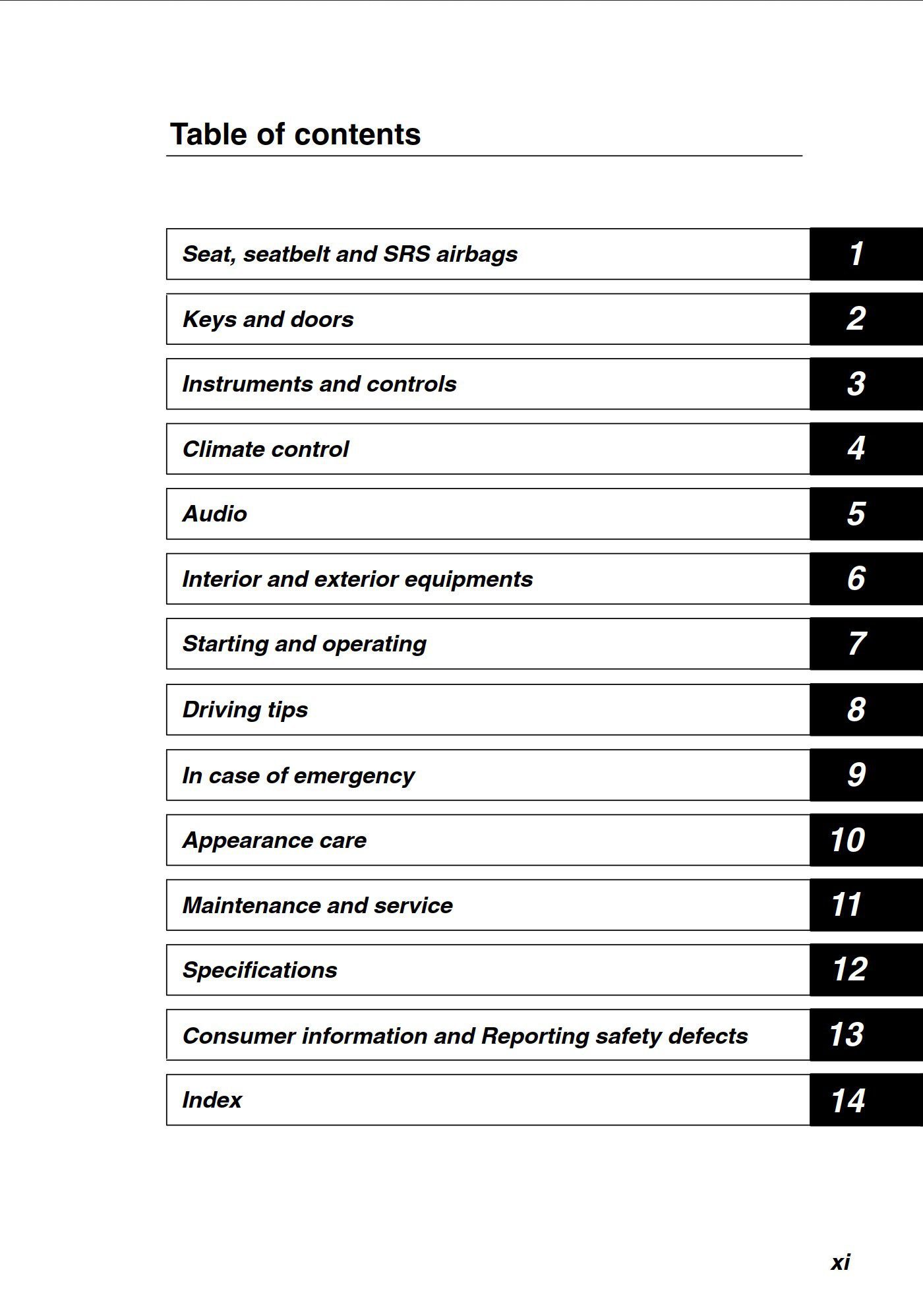 2003 subaru baja owner's manual