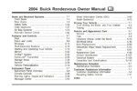 2004 buick rendezvous owner's manual