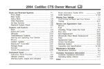 2004 cadillac cts owner's manual