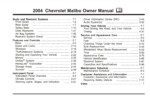 2004 chevrolet malibu owner's manual