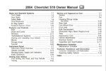 2004 chevrolet s10 owner's manual