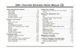 2004 chevrolet silverado owner's manual