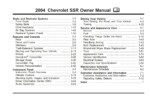 2004 chevrolet ssr owner's manual