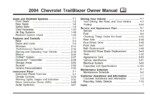 2004 chevrolet trailblazer owner's manual