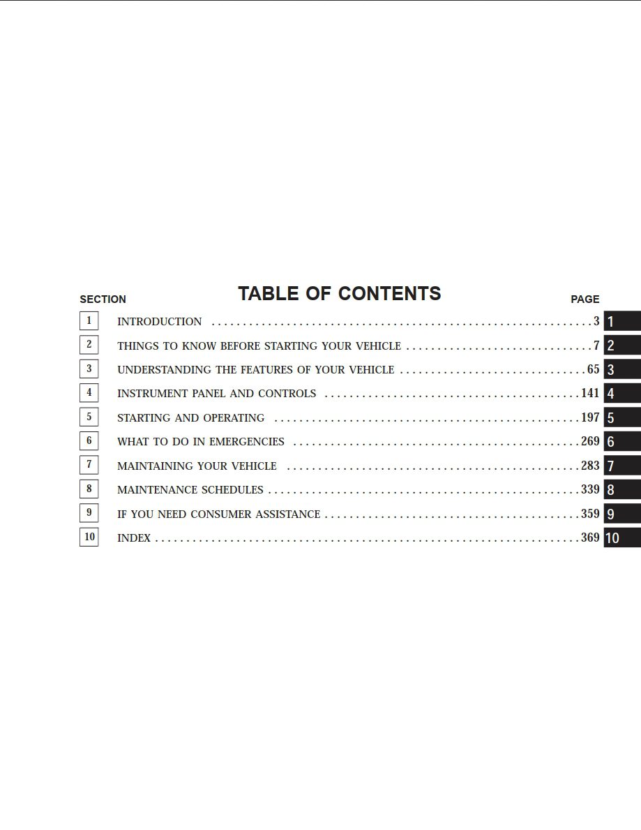 2004 dodge durango owner's manual