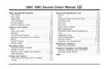 2004 gmc savana owner's manual