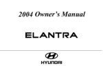 2004 hyundai elantra owner's manual