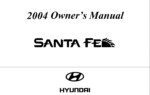 2004 hyundai santa fe owner's manual