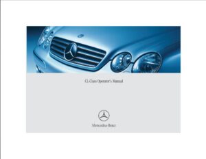 2004 mercedes benz cl class owner's manual