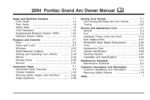 2004 pontiac grand am owner's manual