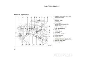 2004 toyota matrix owner's manual