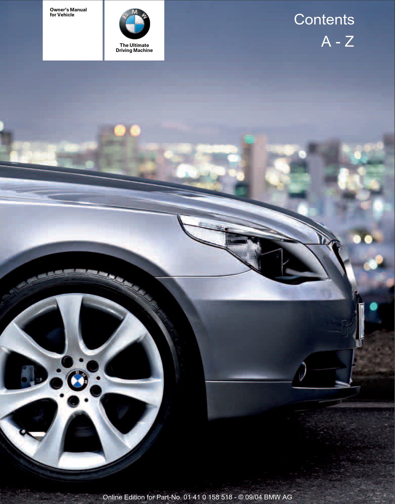 2005 bmw 5 series owner's manual