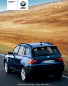 2005 bmw x3 owner's manual