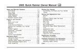 2005 buick rainier owner's manual