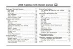 2005 cadillac sts owner's manual