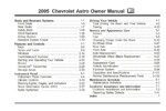 2005 chevrolet astro owner's manual