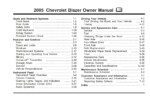 2005 chevrolet blazer owner's manual