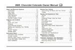 2005 chevrolet colorado owner's manual