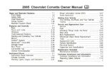 2005 chevrolet corvette owner's manual