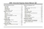 2005 chevrolet express owner's manual