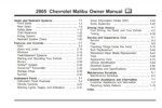 2005 chevrolet malibu owner's manual