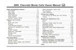 2005 chevrolet monte carlo owner's manual