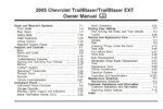 2005 chevrolet trailblazer owner's manual