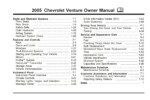 2005 chevrolet venture owner's manual