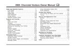 2005 chevrolet venture owner's manual