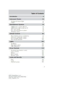 2005 ford expedition owner's manual