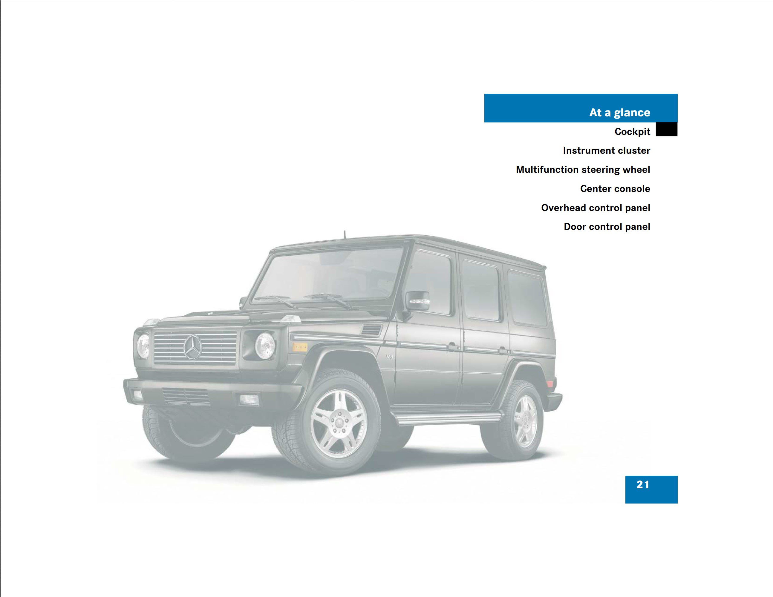 2005 mercedes benz g class owner's manual