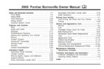 2005 pontiac bonneville owner's manual