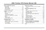 2005 pontiac gto owner's manual