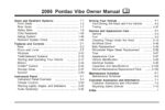 2005 pontiac vibe owner's manual