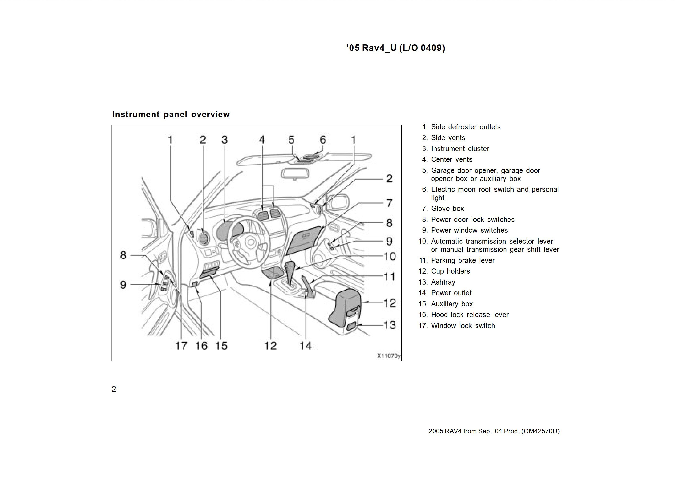 2005 toyota rav4 owner's manual