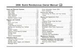 2006 buick rendezvous owner's manual