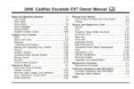 2006 cadillac escalade ext owner's manual