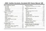 2006 cadillac escalade owner's manual