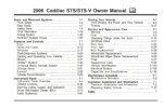 2006 cadillac sts owner's manual