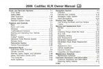 2006 cadillac xlr owner's manual