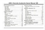 2006 chevrolet avalanche owner's manual