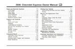 2006 chevrolet equinox owner's manual