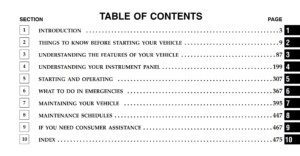 2006 chrysler town and country owner's manual