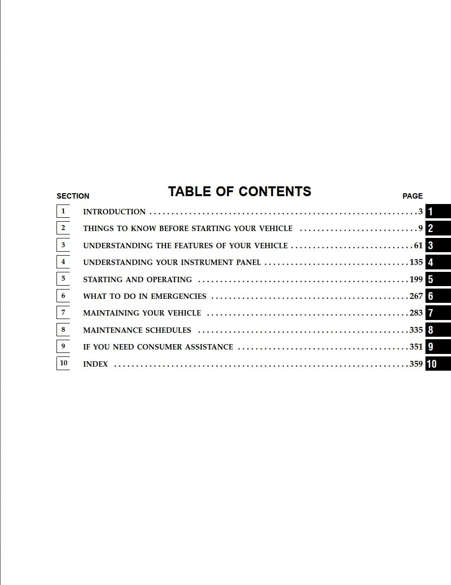 2006 dodge magnum owner's manual