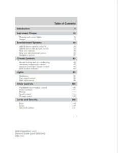 2006 ford expedition owner's manual